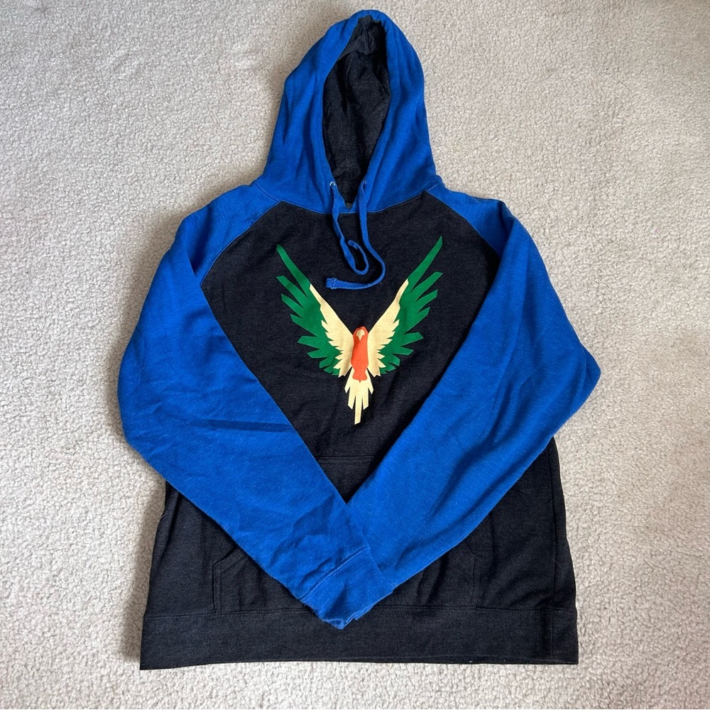 Maverick by Logan Paul Hoodie - Blue/Dark Grey - Men’s Medium